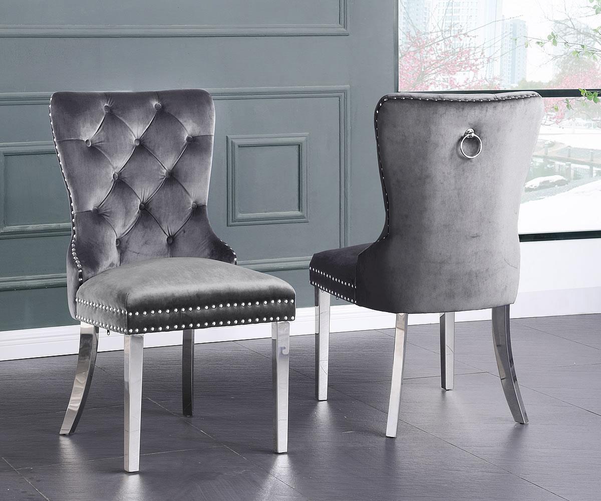 Myra Chairs Grey Set Of 2 2107-GR
