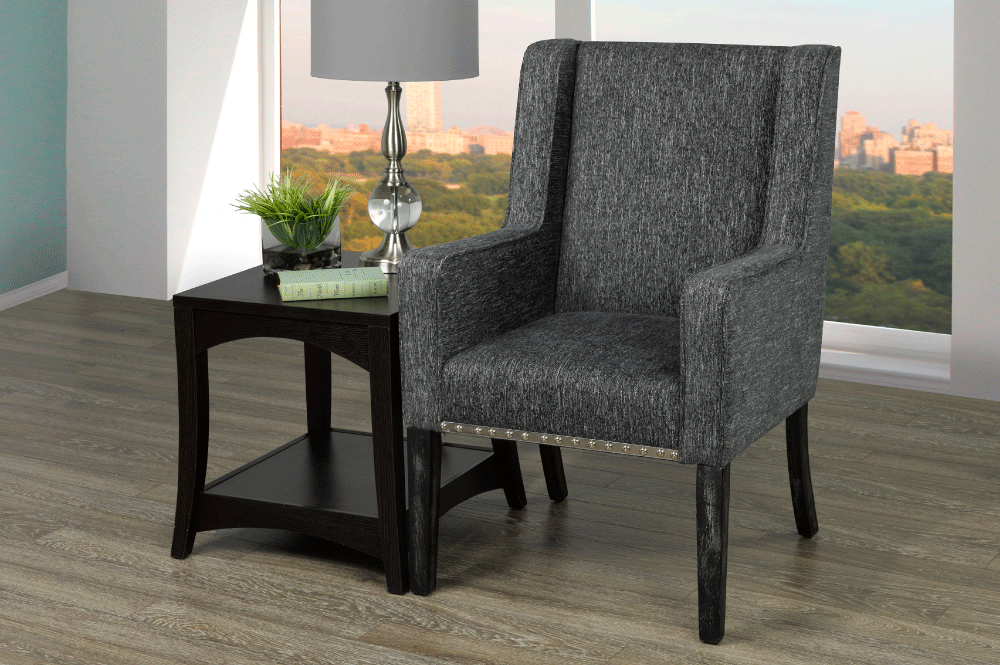 Grey Accent Chair T-420