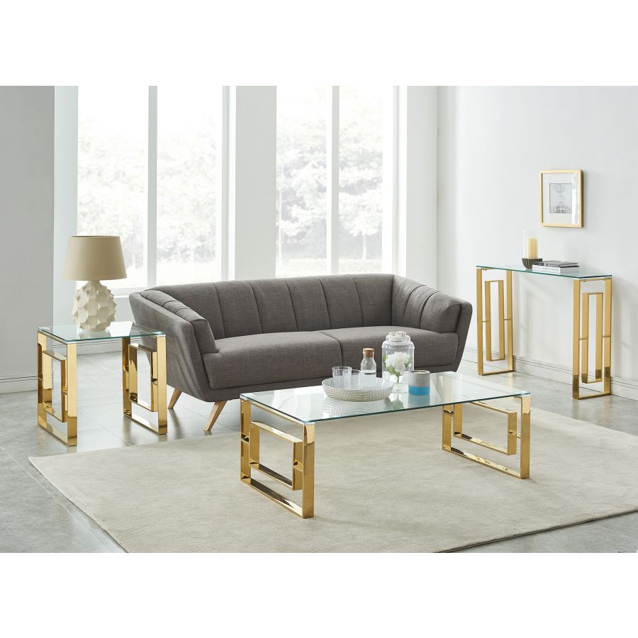 Eros Accent Table in Gold 501-482GL