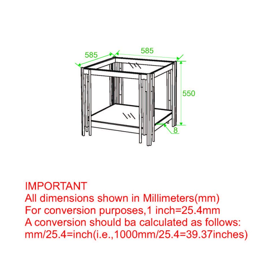 Estrel Large Accent Table in Silver 501-630CH_L