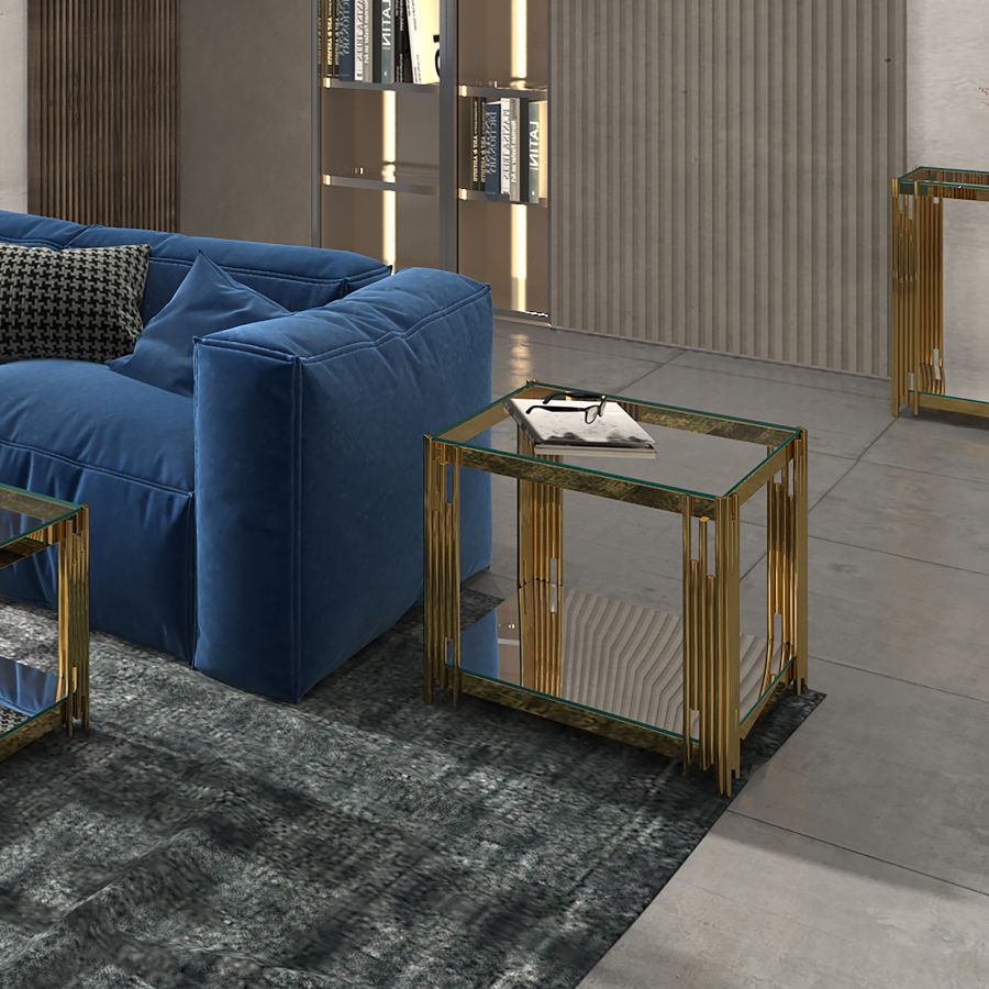 Estrel Large Accent Table in Gold 501-630GL_L