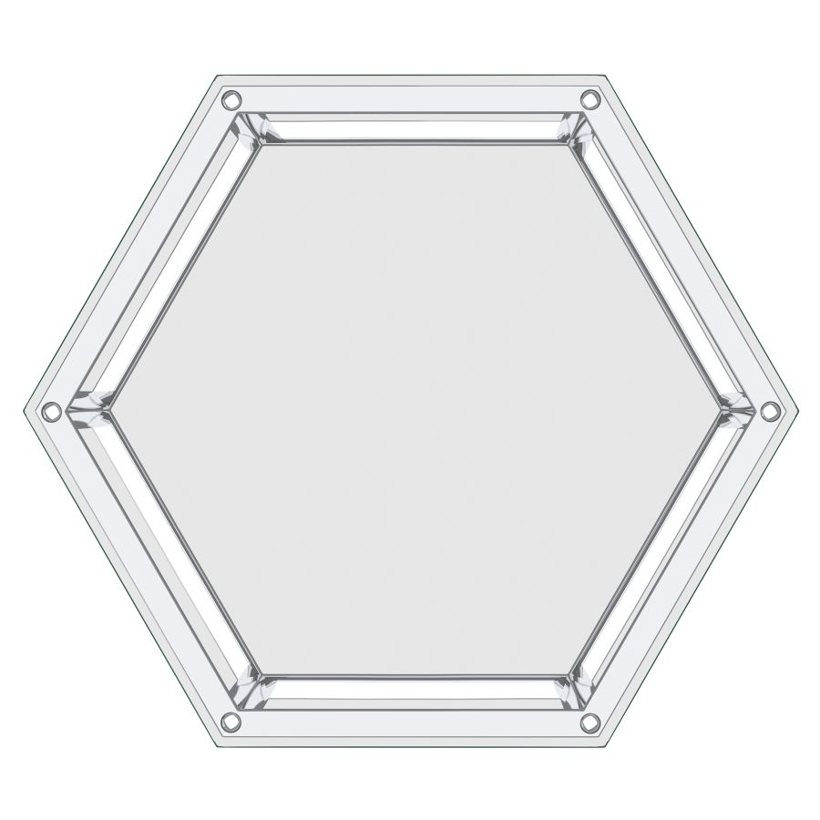 Fleur Accent Table in Silver 501-635CH