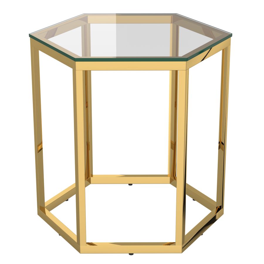 Fleur Accent Table in Gold 501-635GL