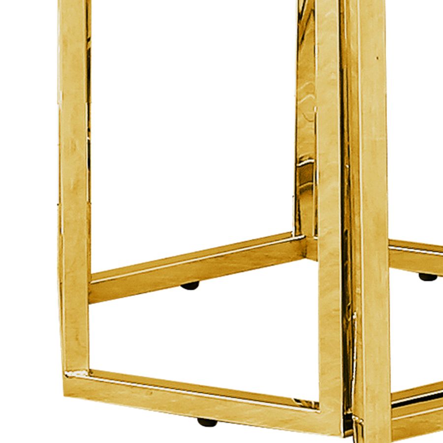 Fleur Accent Table in Gold 501-635GL