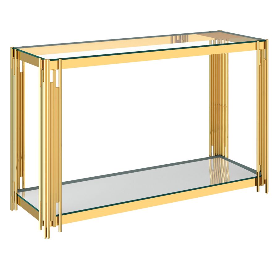 Estrel Console Table in Gold 502-630GL
