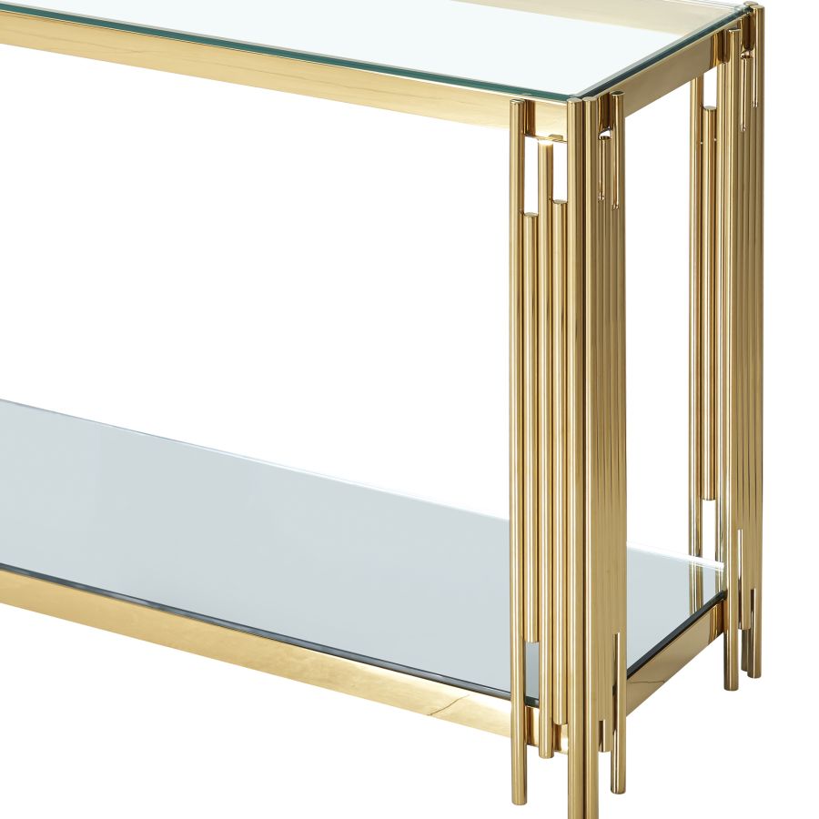Estrel Console Table in Gold 502-630GL