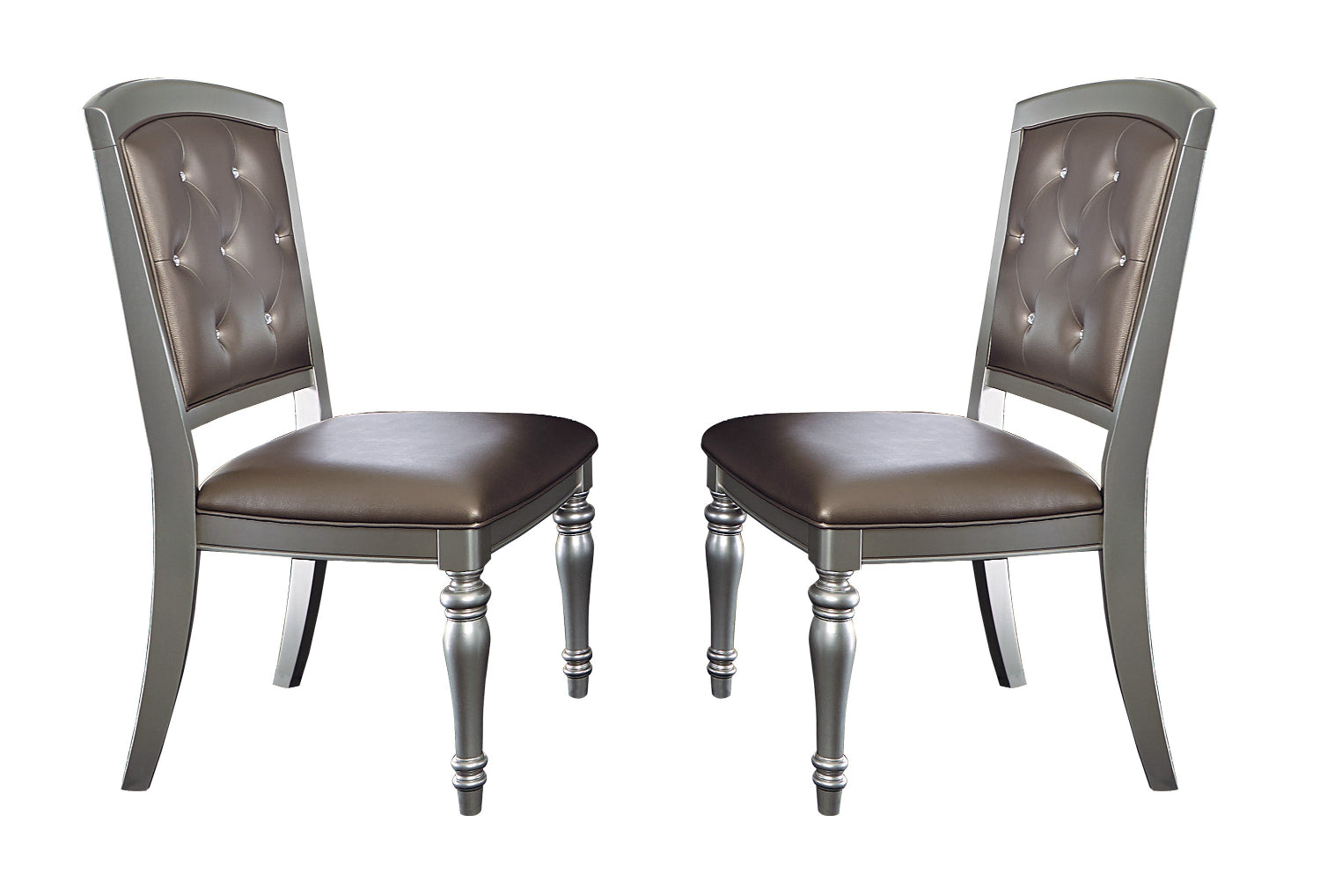 Silver Wooden Dining Chair
