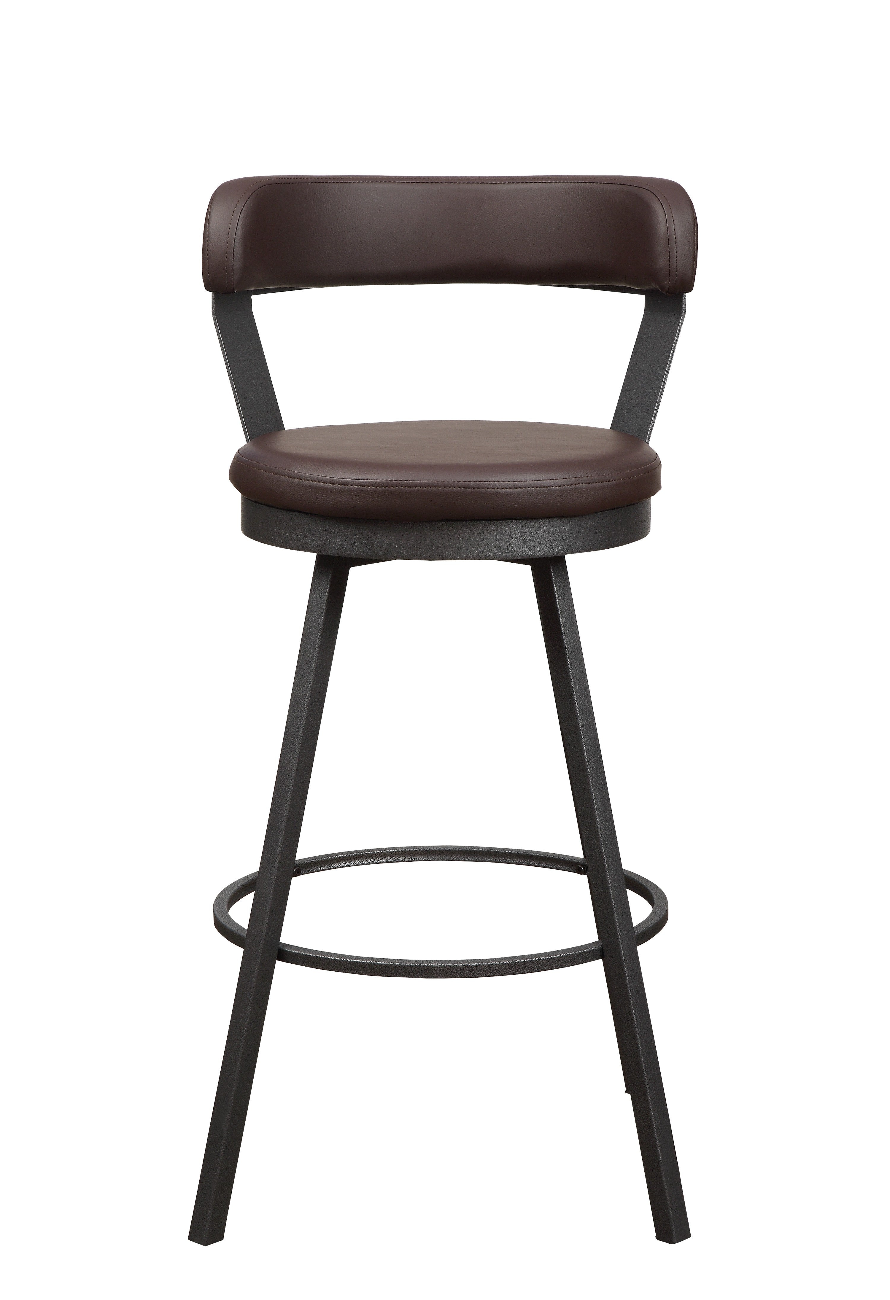 Swivel Pub Chair Brown 5566-29BR (Set of 2)