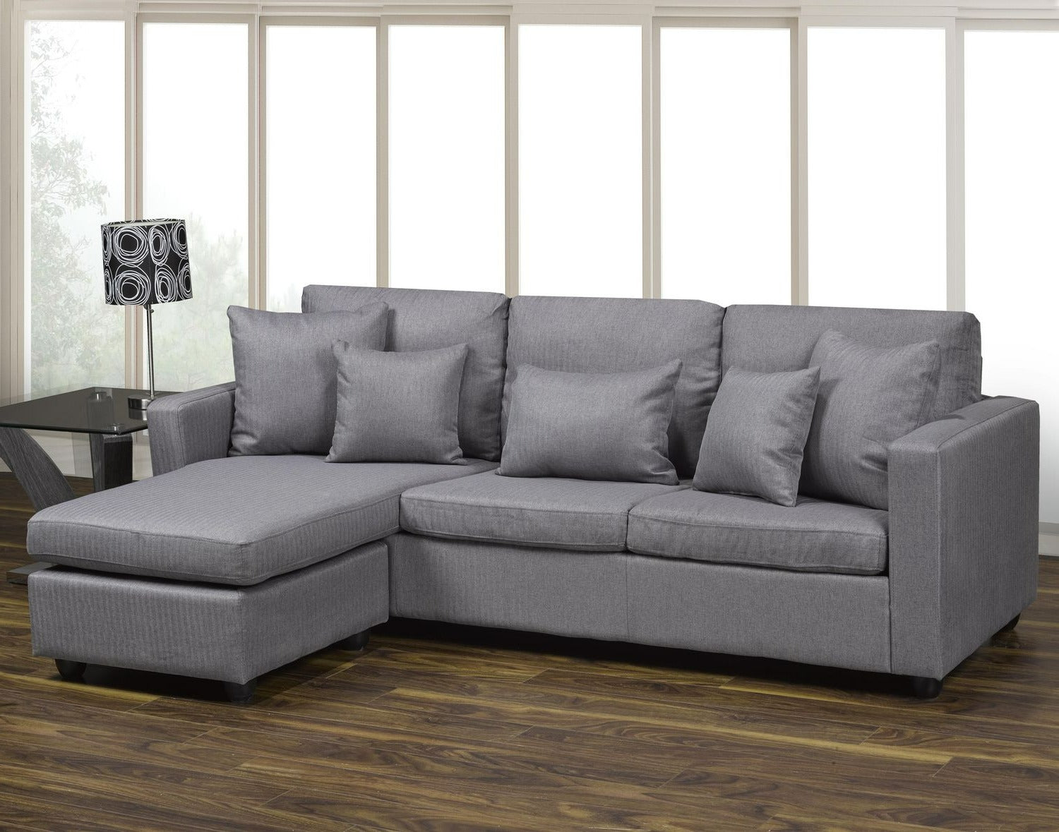 Barcelona Sectional Sofa with Movable Ottoman 4522