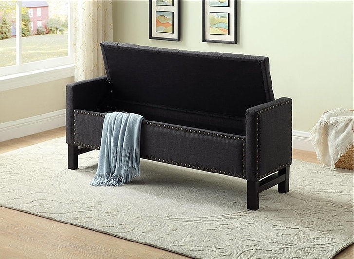Charcoal Fabric Bench IF 6403
