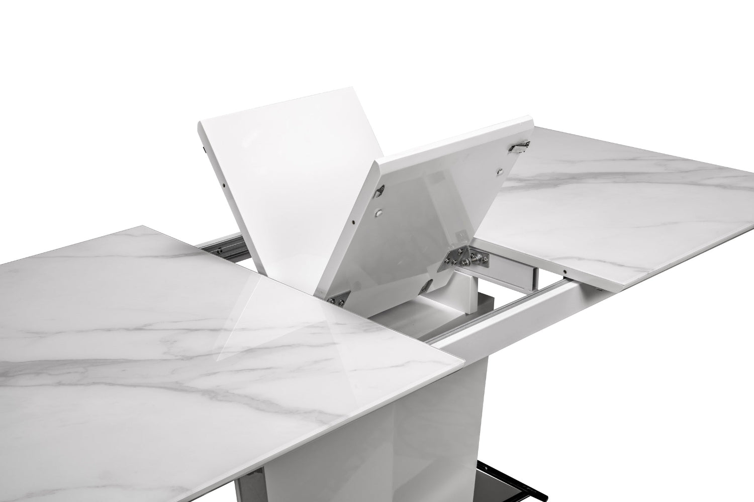 Faux Marble White Dining Table