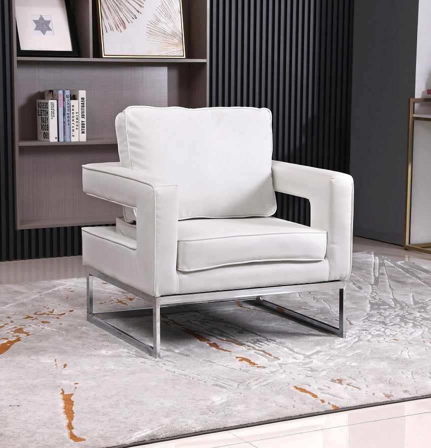 White Accent Chair IF 6861