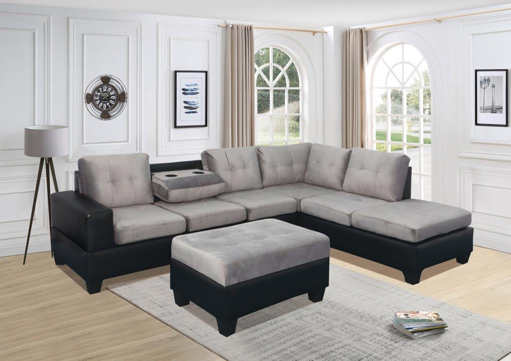 roma sectional grey