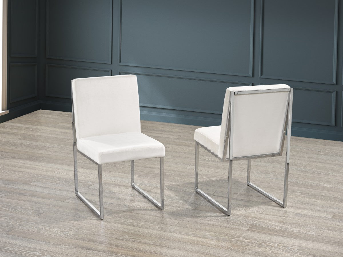 White Dining Chair 3656-CF WH (Set of 2)