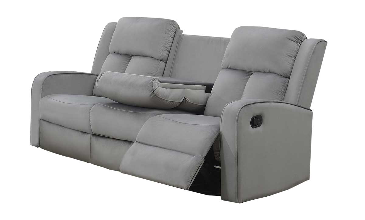 Hillsdale Reclining Fabric Sofa Collection in Grey 7712