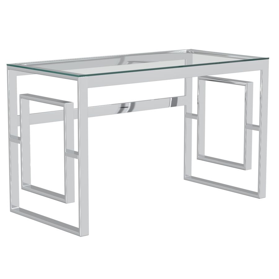 Eros Desk in Silver 801-482CH