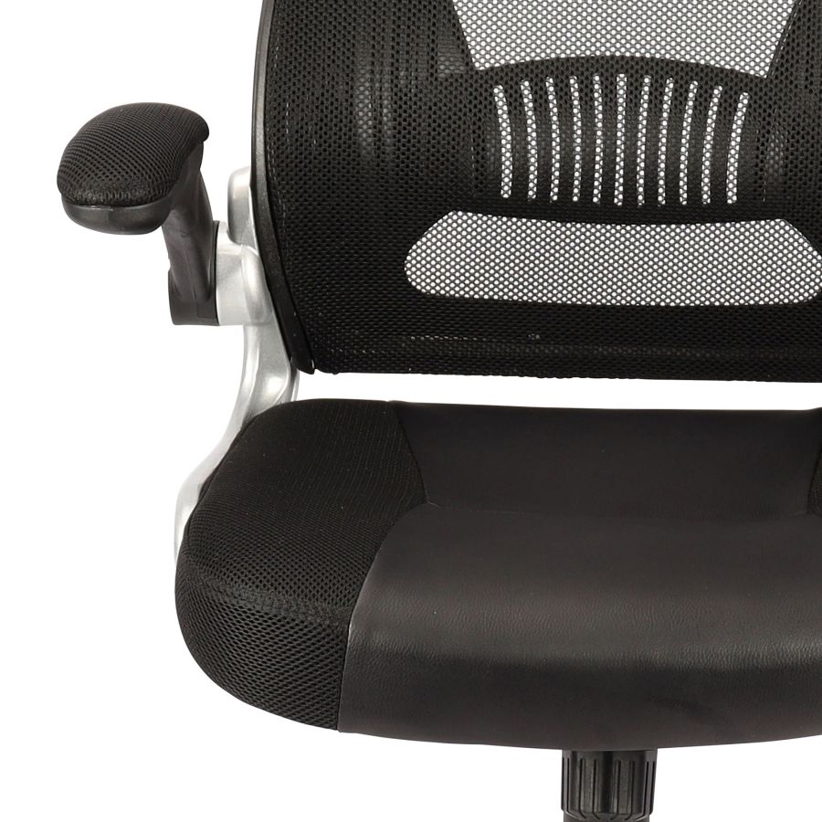 Figo Office Chair in Grey and Black 802-840BK