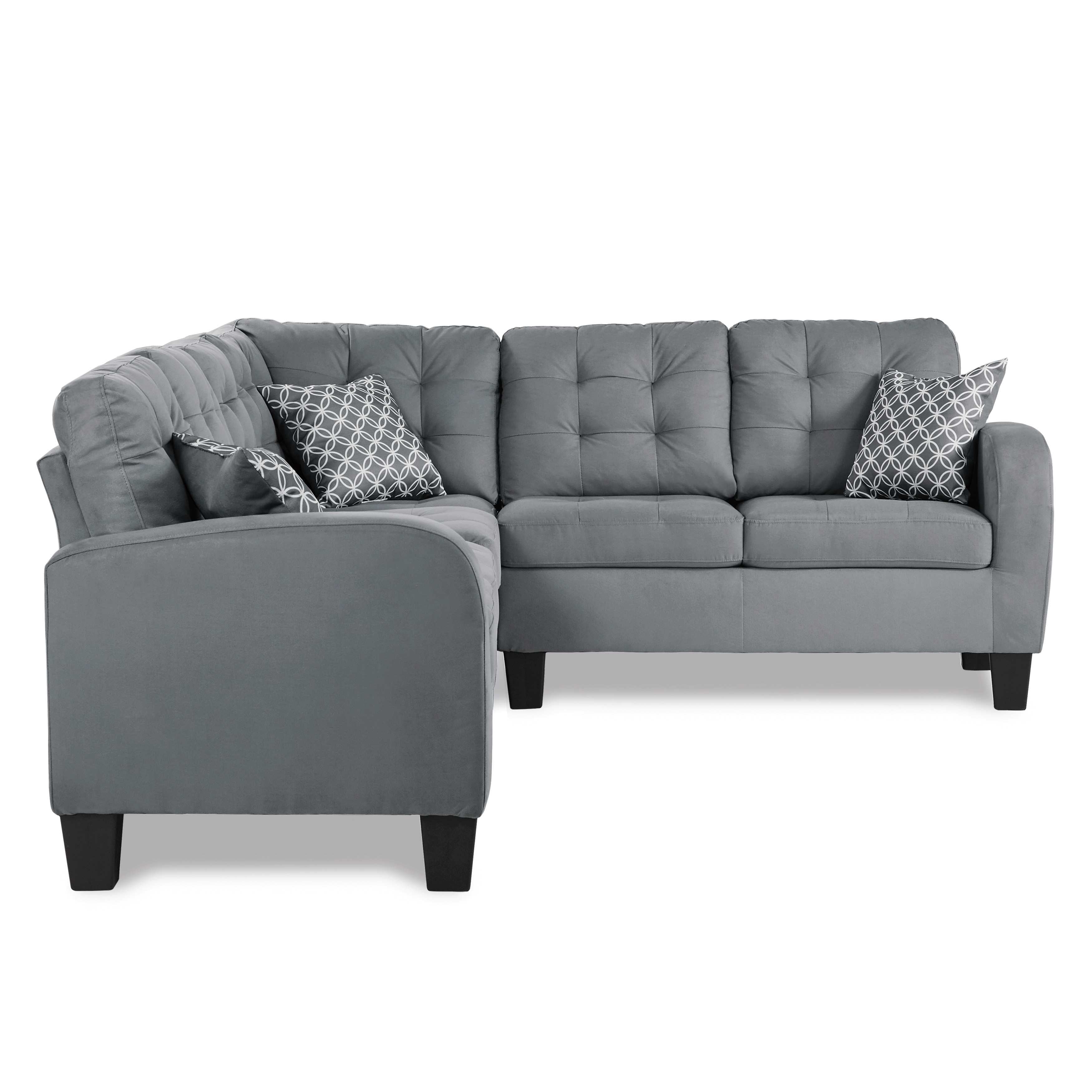 Sinclair Reversible Sectional Sofa Gray 8202