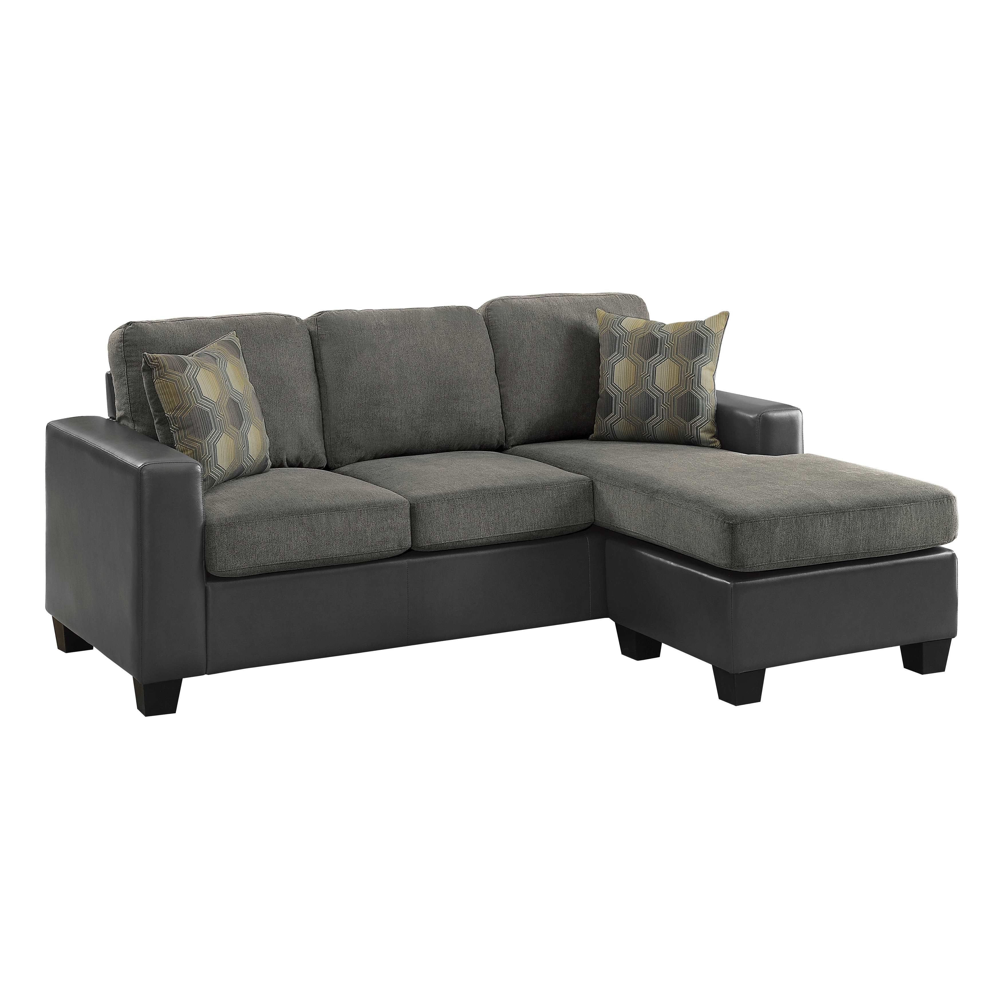 Slater Reversible Sectional Sofa Gray 8401GY-3SC
