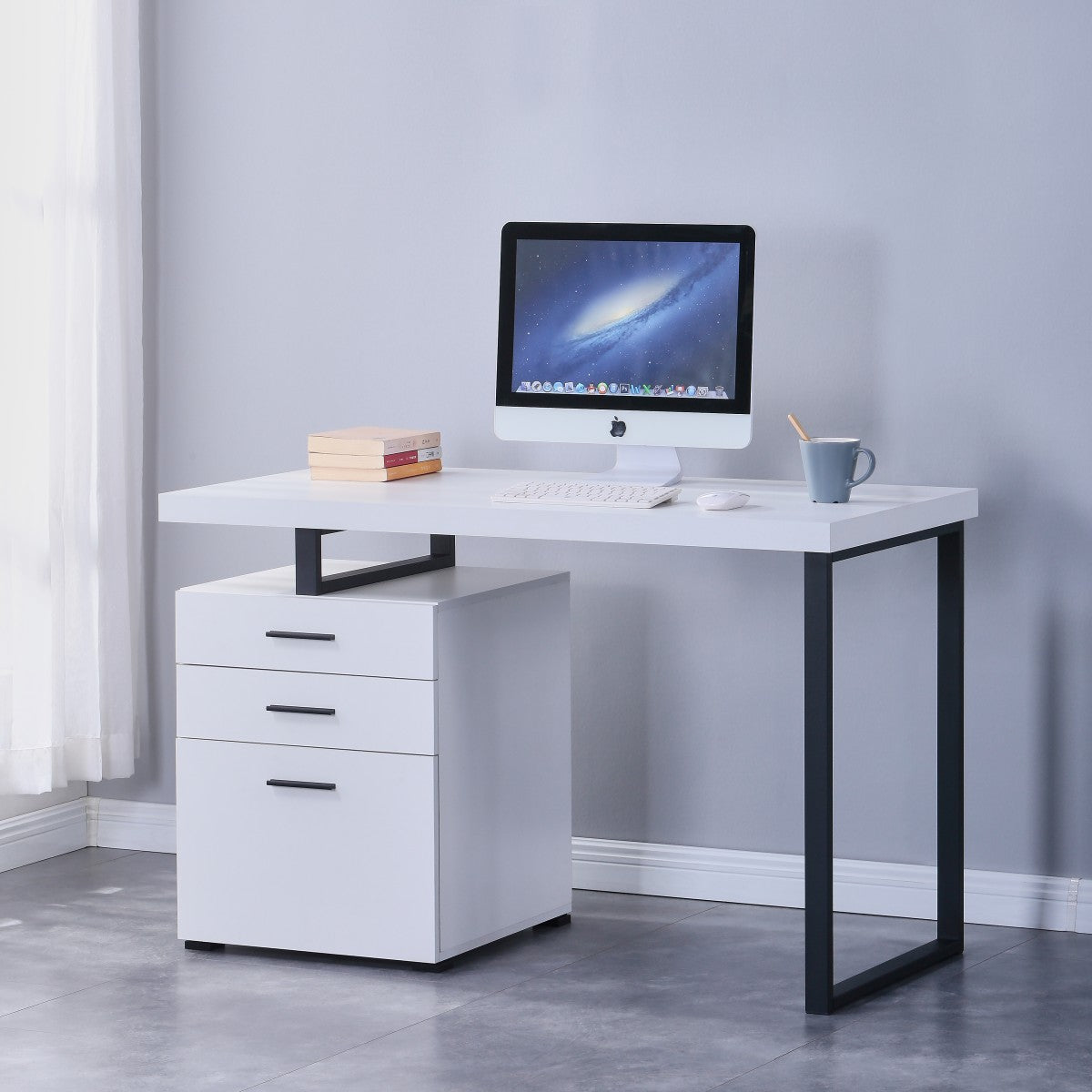 White Desk 2196-WH