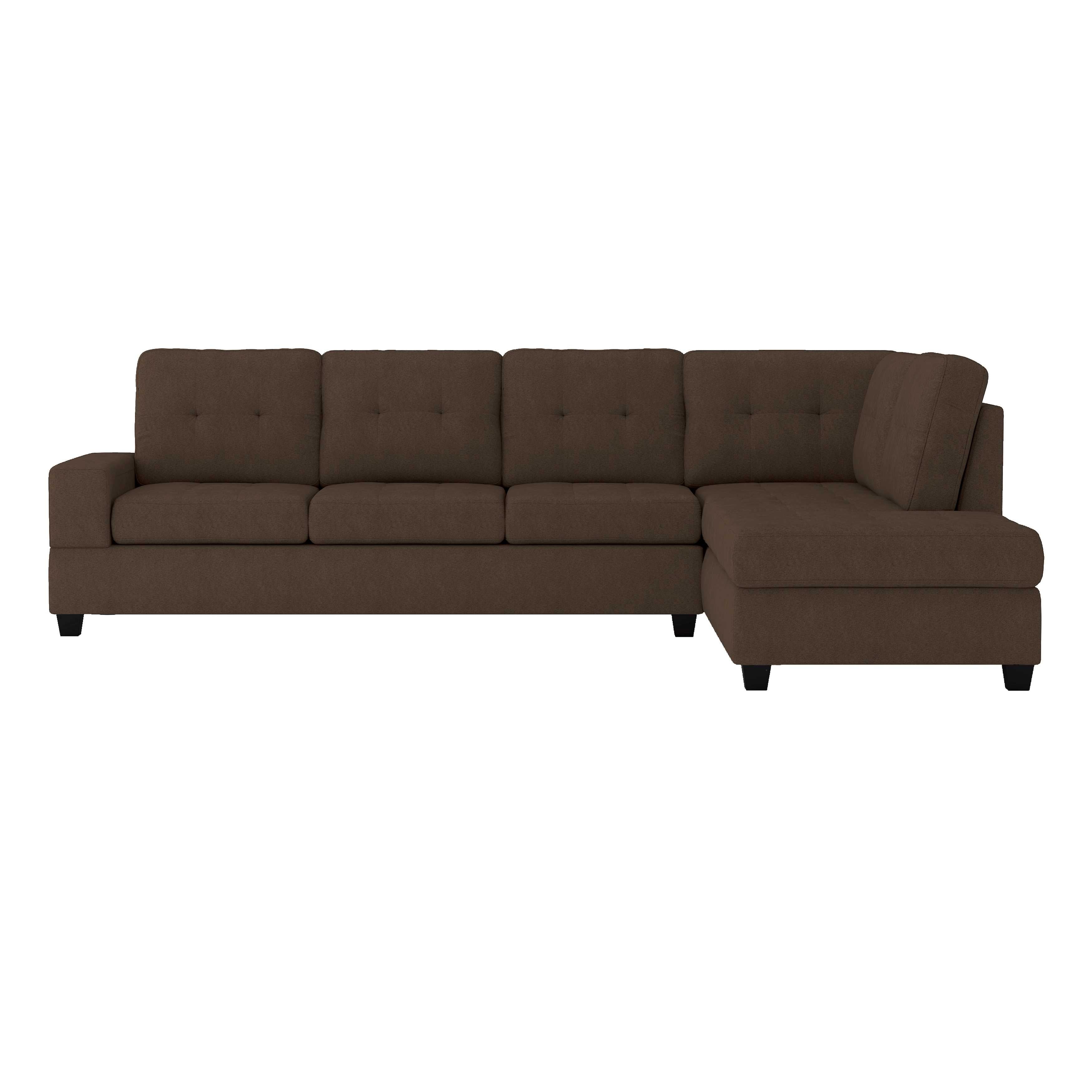 Maston Reversible Sectional Sofa Collection Chocolate 9507