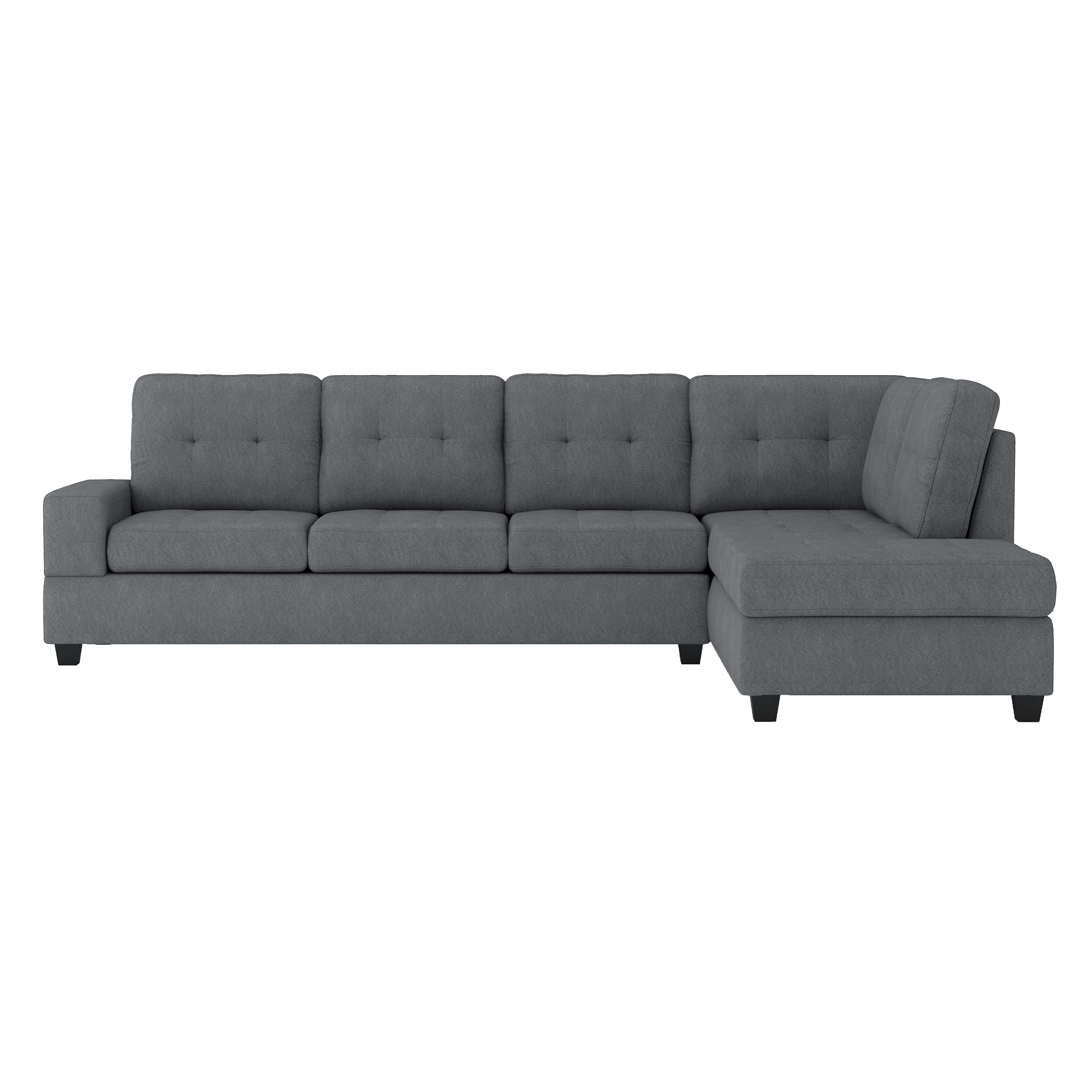 Maston Reversible Sectional Sofa Collection Dark Grey 9507