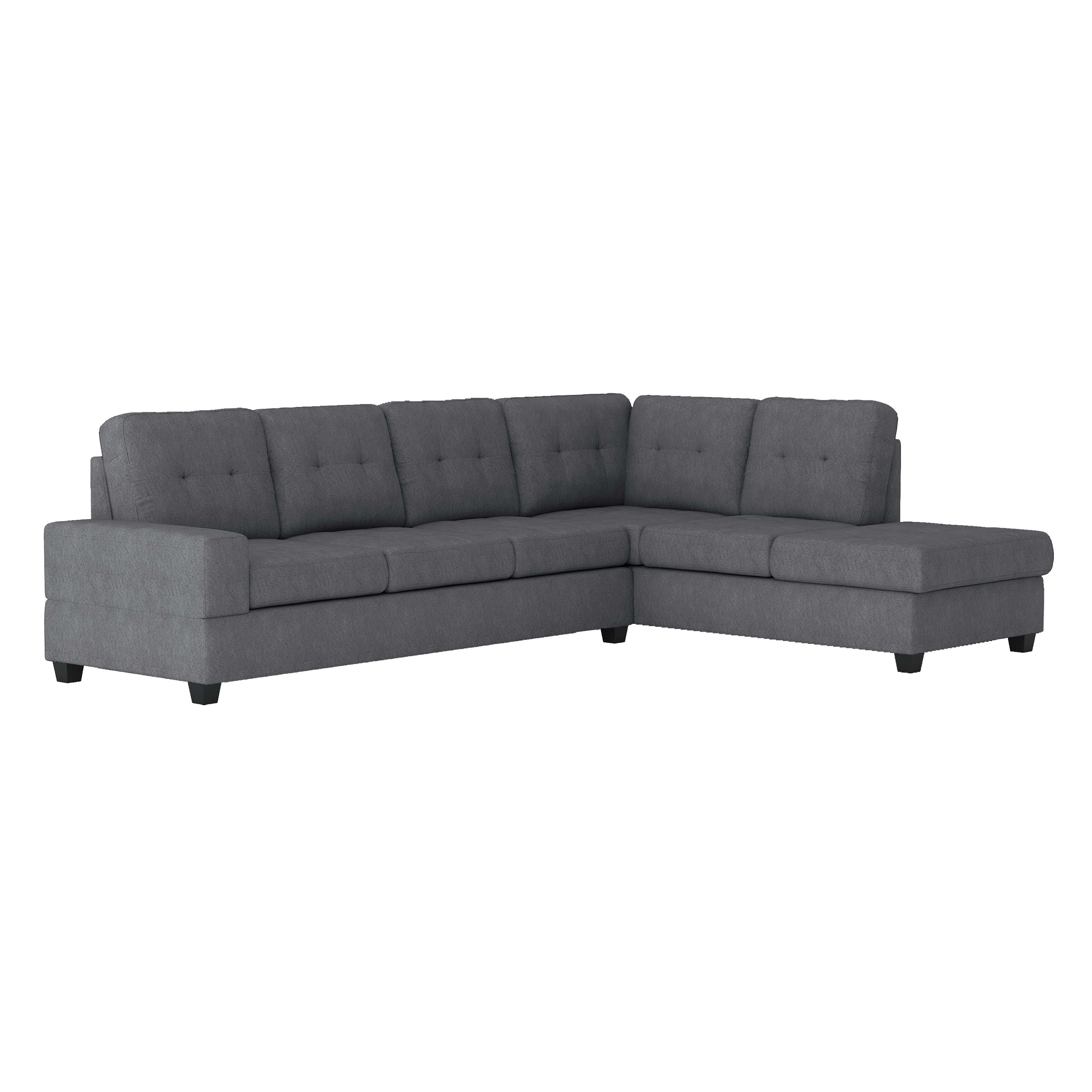 Maston Reversible Sectional Sofa Collection Dark Grey 9507