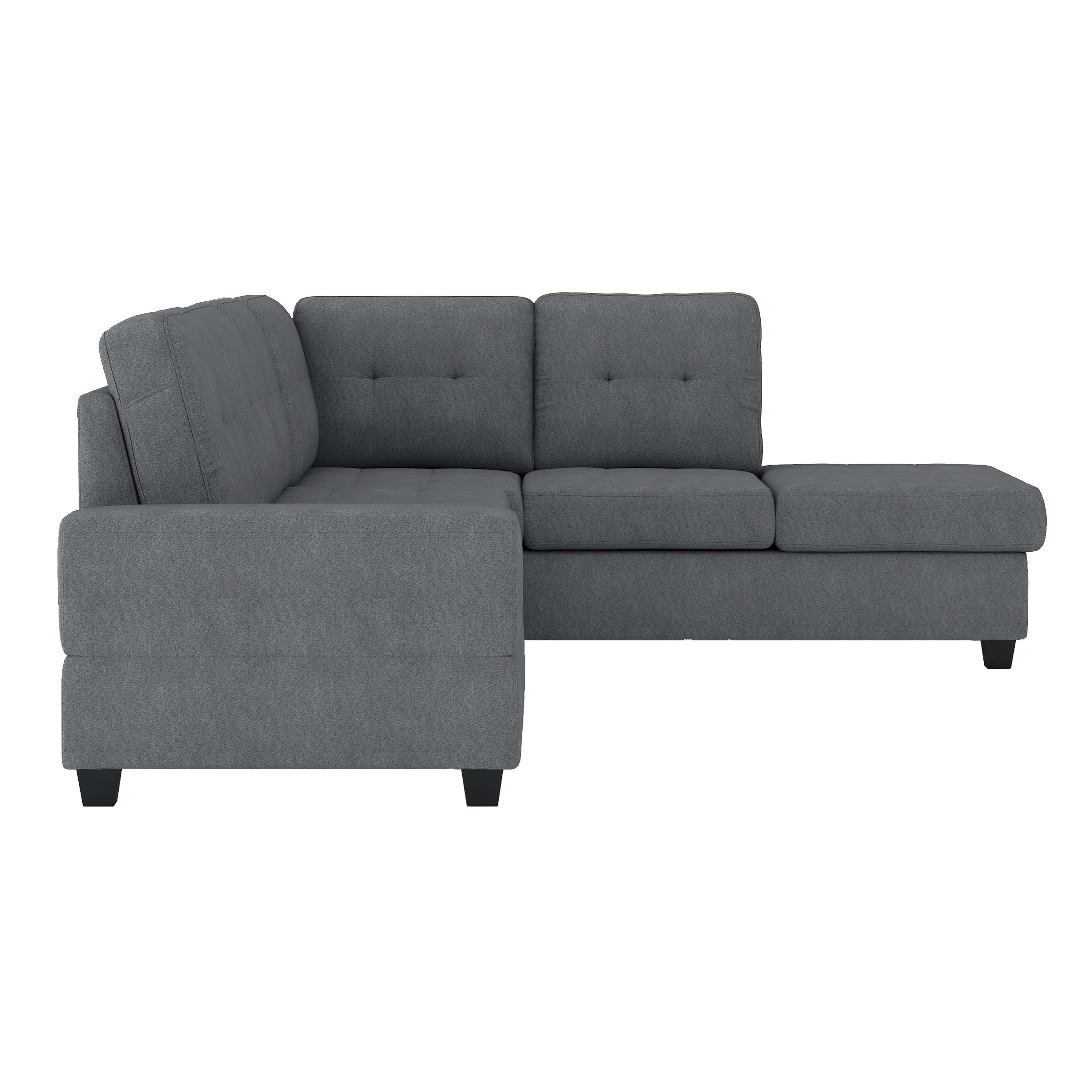 Maston Reversible Sectional Sofa Collection Dark Grey 9507