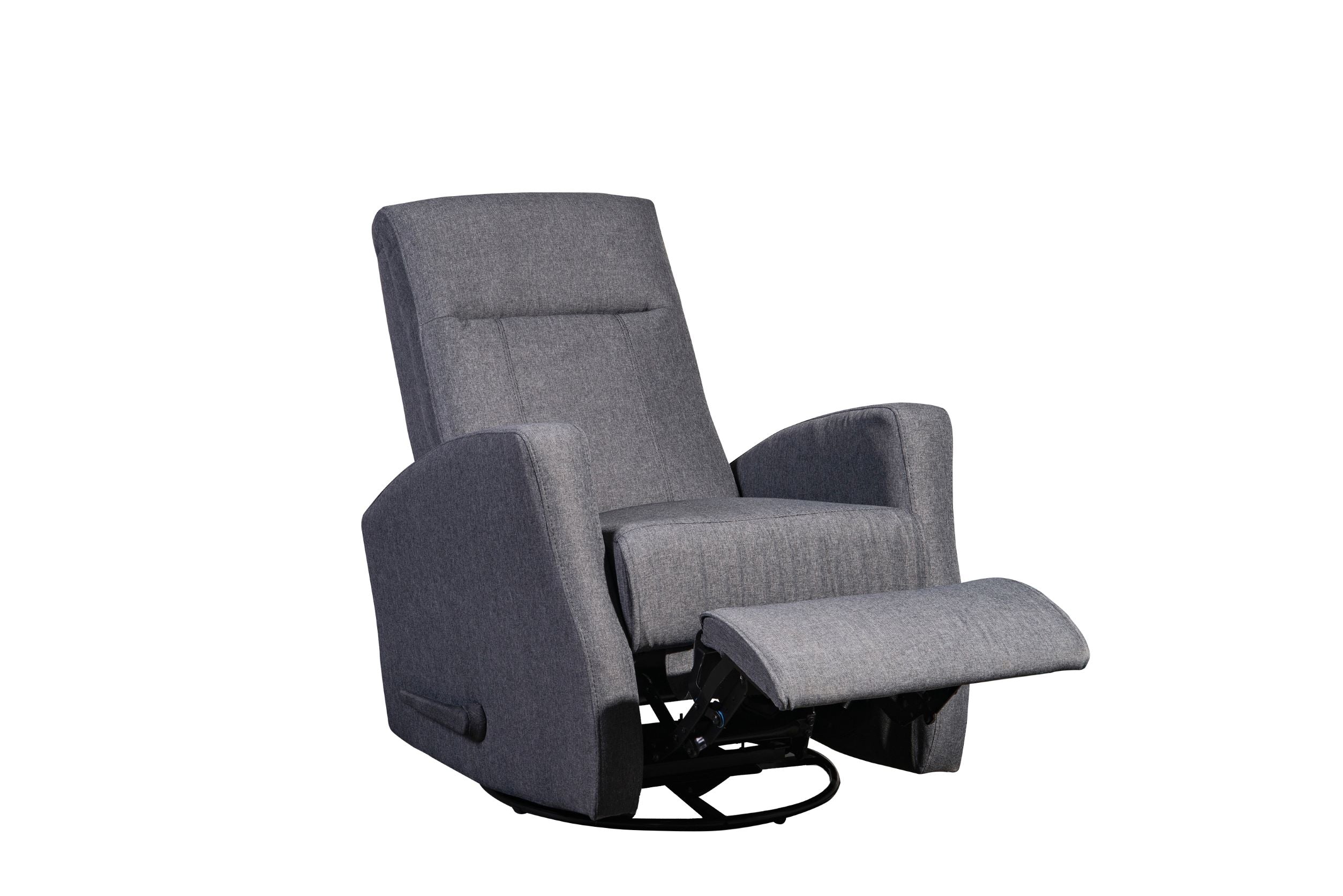 Swivel Glider Recliner Grey 9807