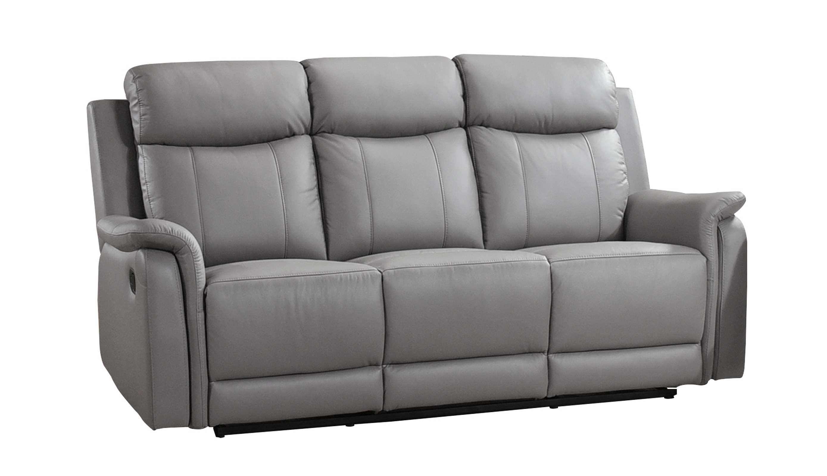 Cyrus Top Grain Leather Reclining Sofa Collection Light Grey 99840