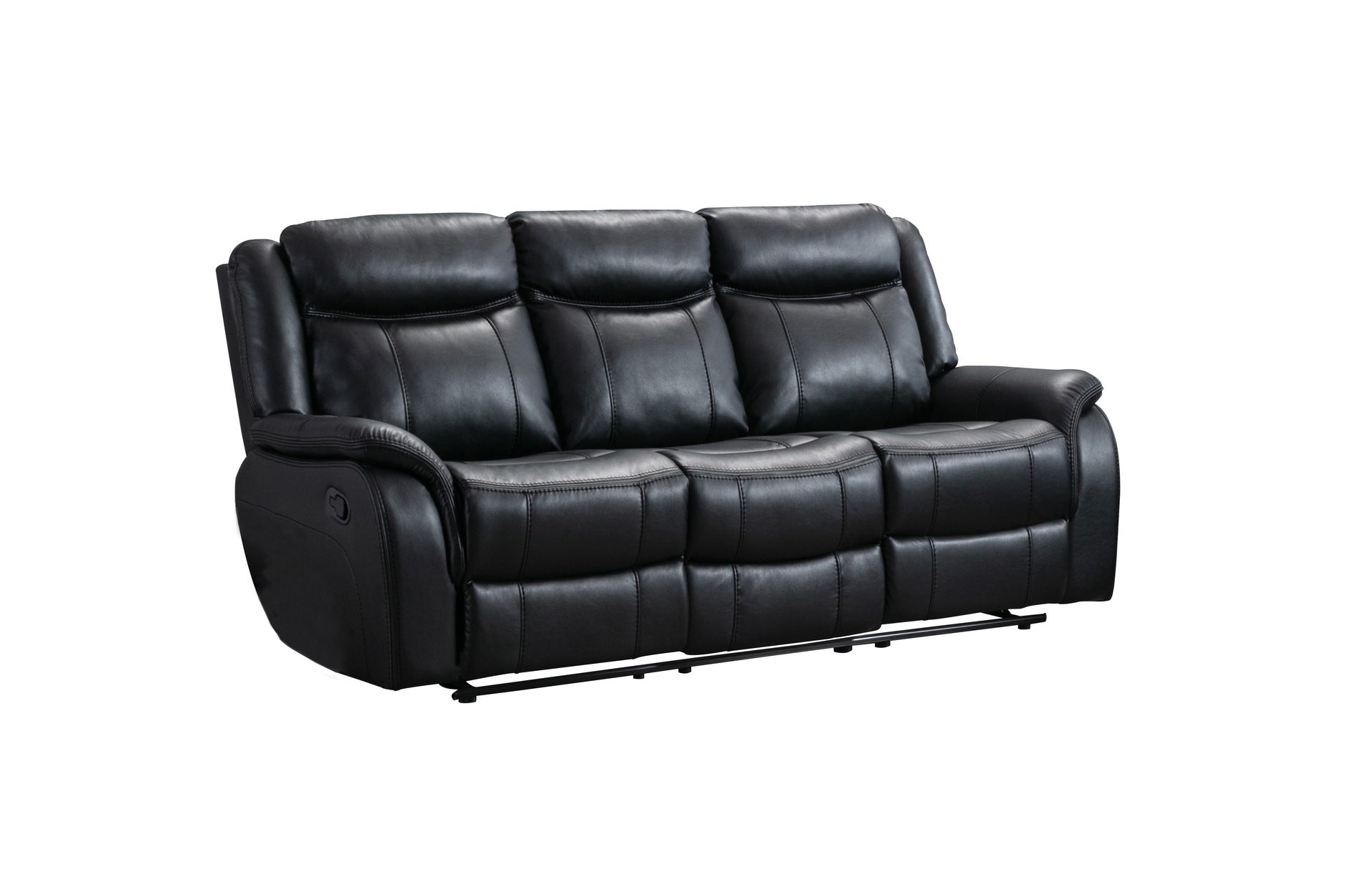 Black Leather Paxton Sofa Collection 99926BLK