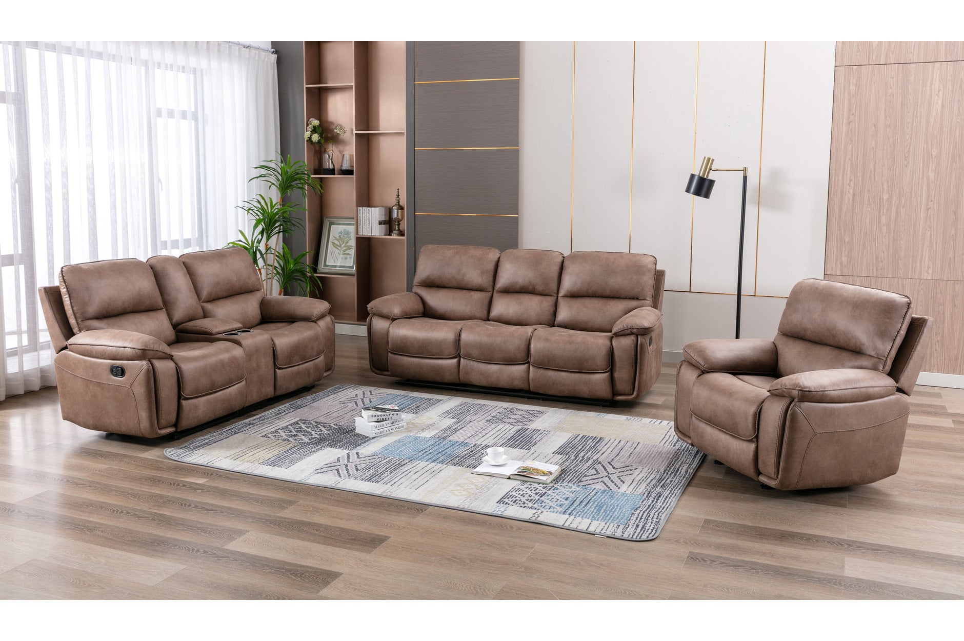 Brown Easton Recliner Seating Collection 99929BRW