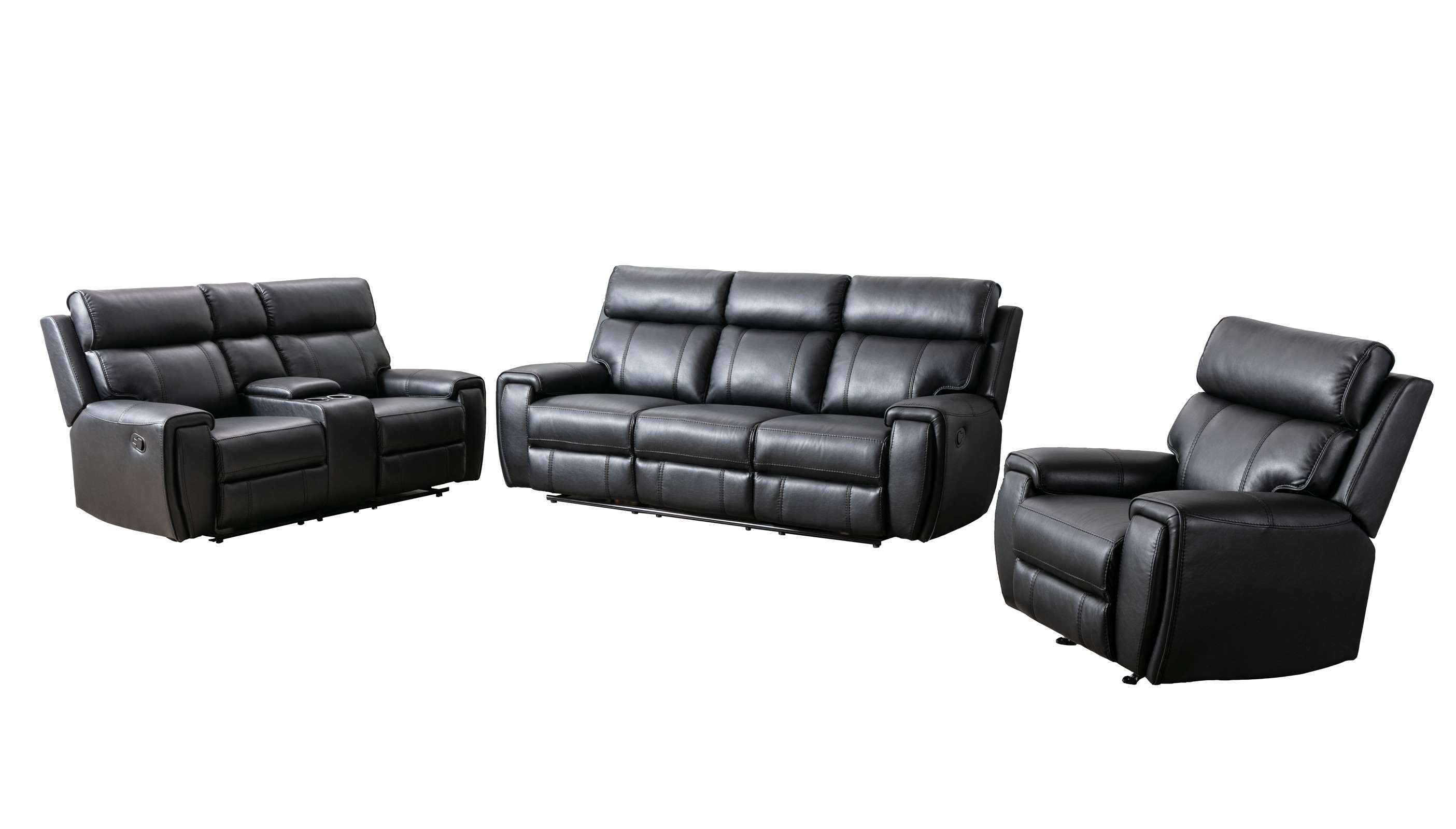 Carnegie Reclining Sofa Collection Black 99937