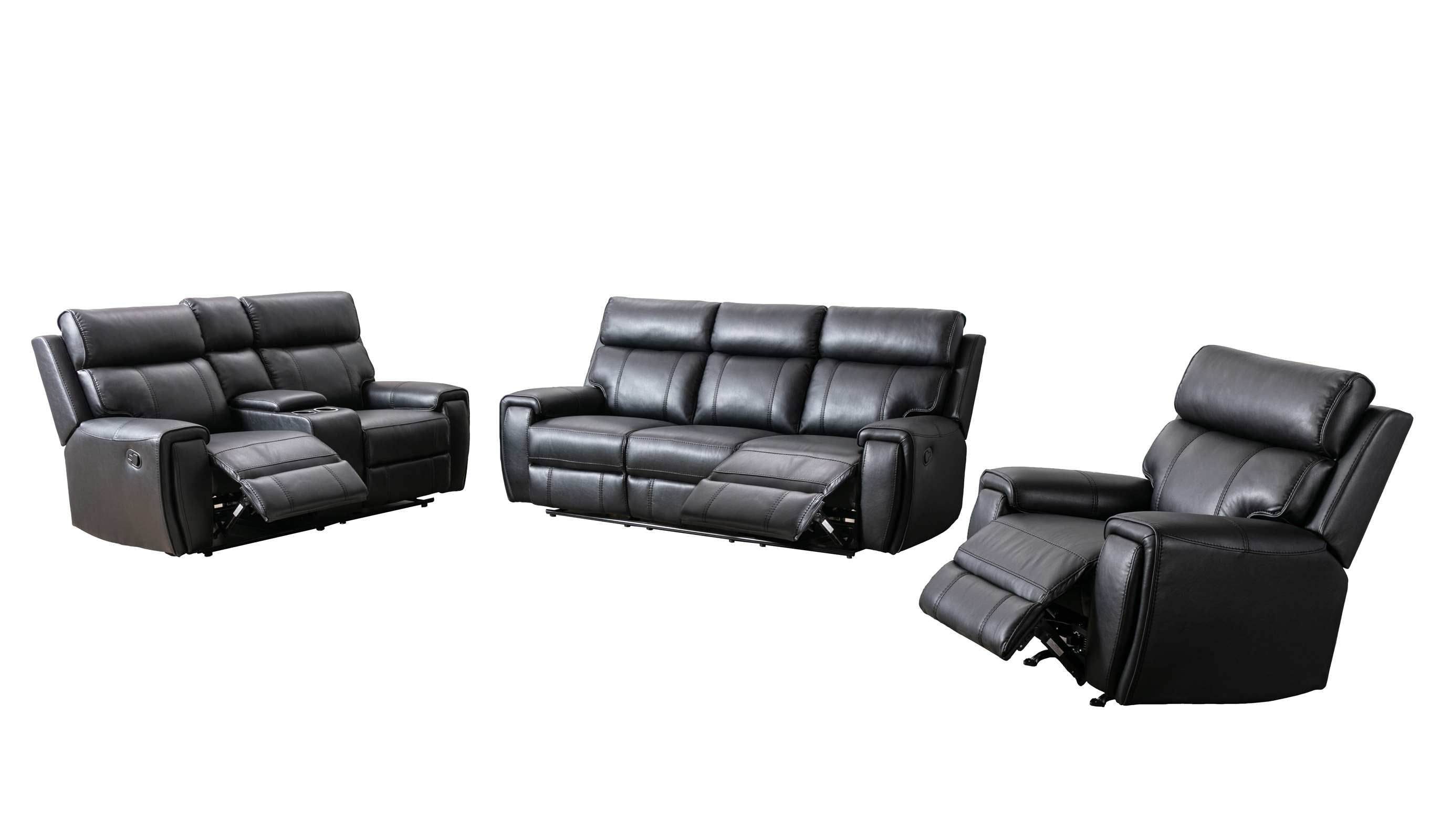 Carnegie Reclining Sofa Collection Black 99937