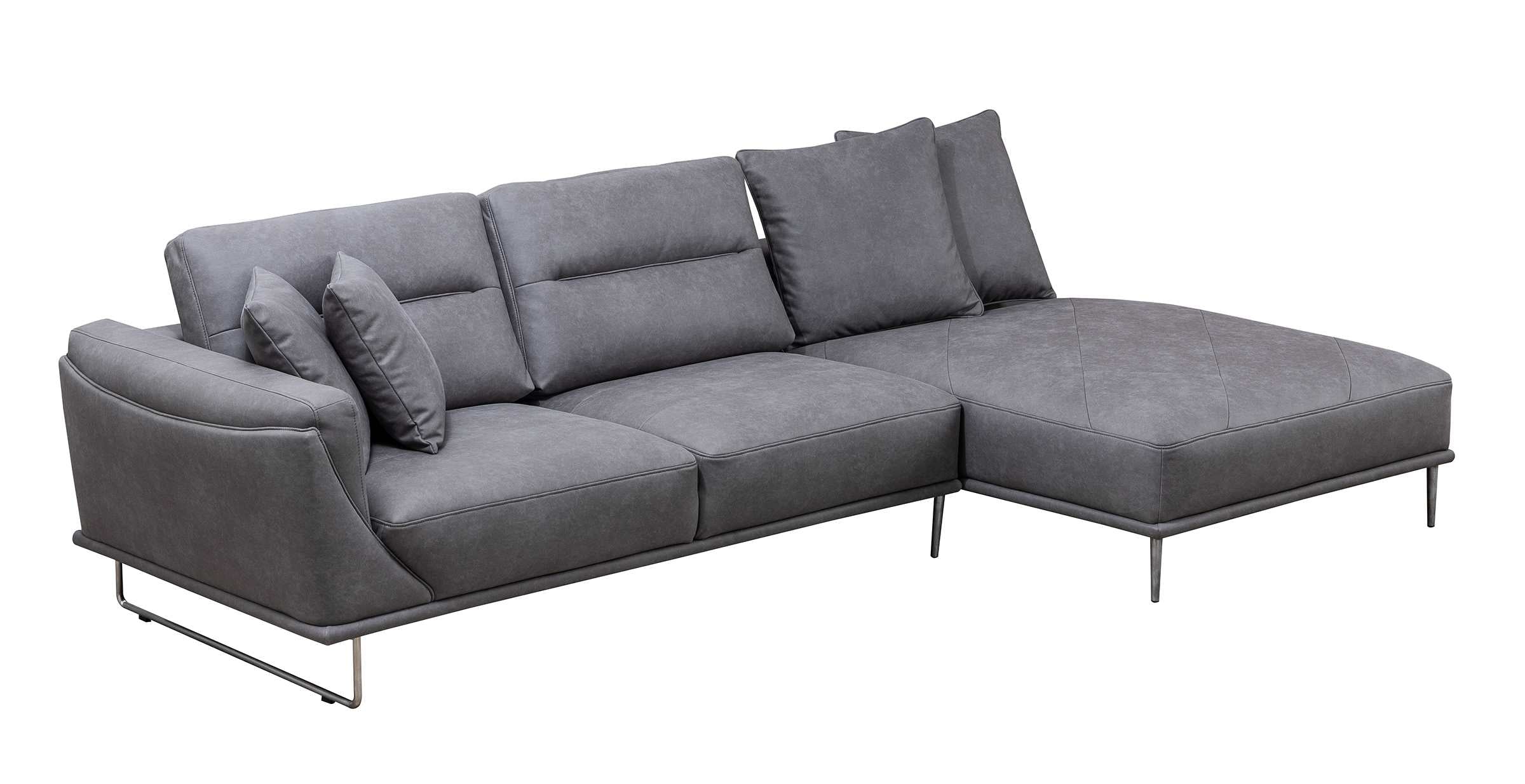 Zinia Sectional Sofa Grey 99942