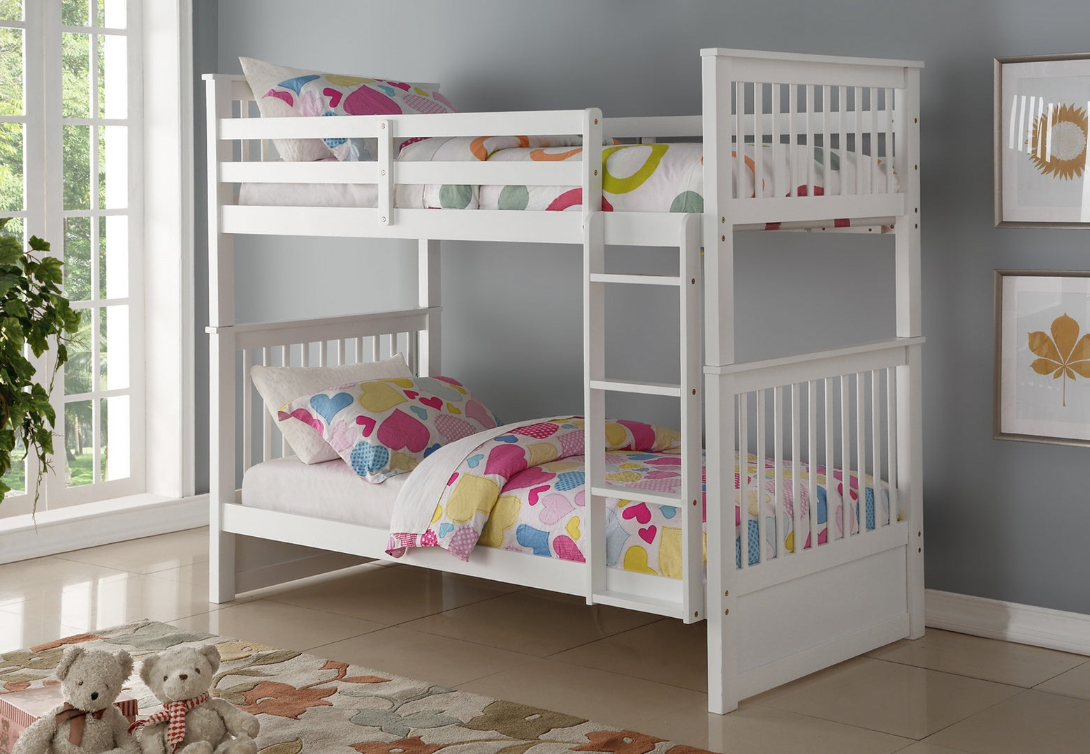 Single Mission Bunk Bed White 121