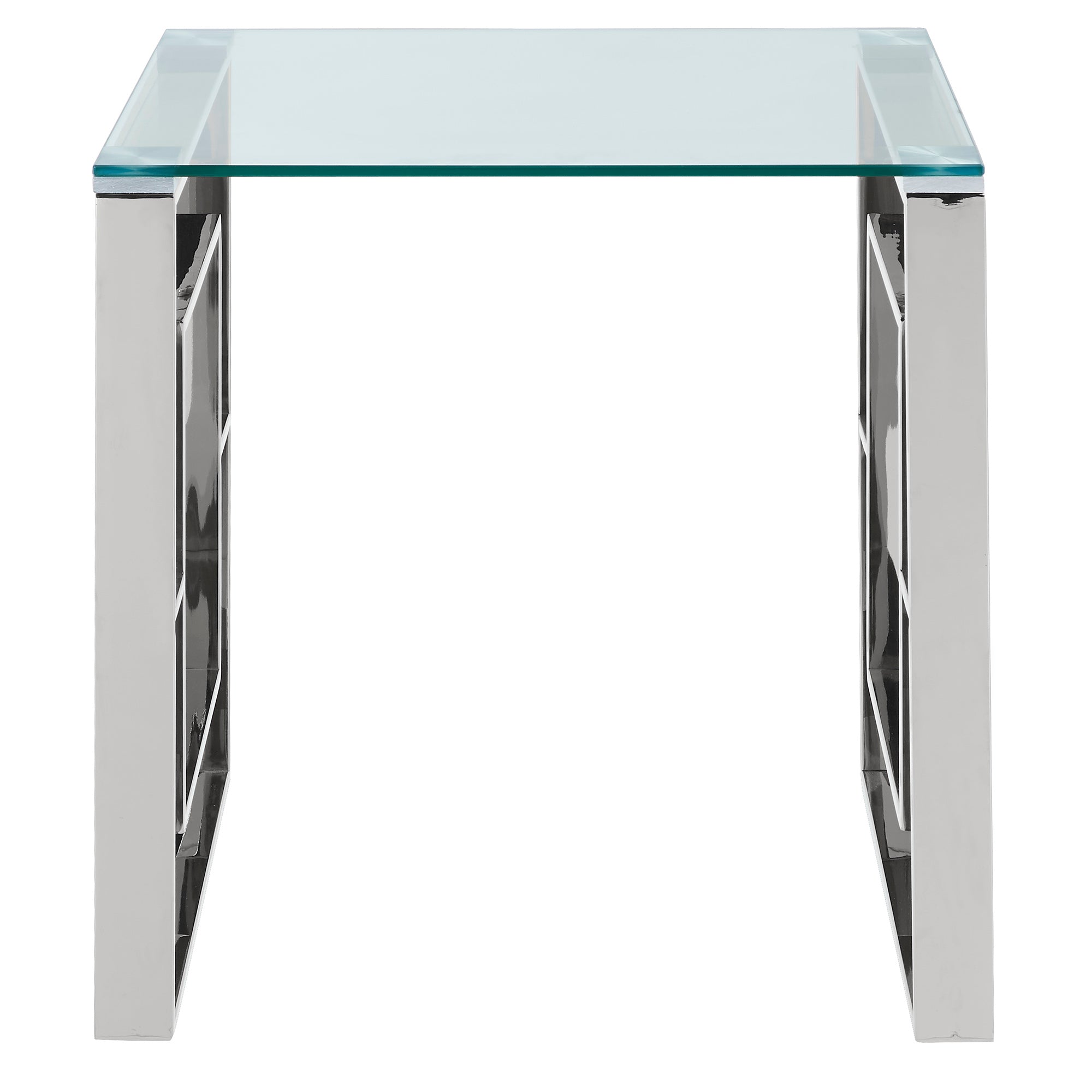 Eros Accent Table in Silver 501-482CH