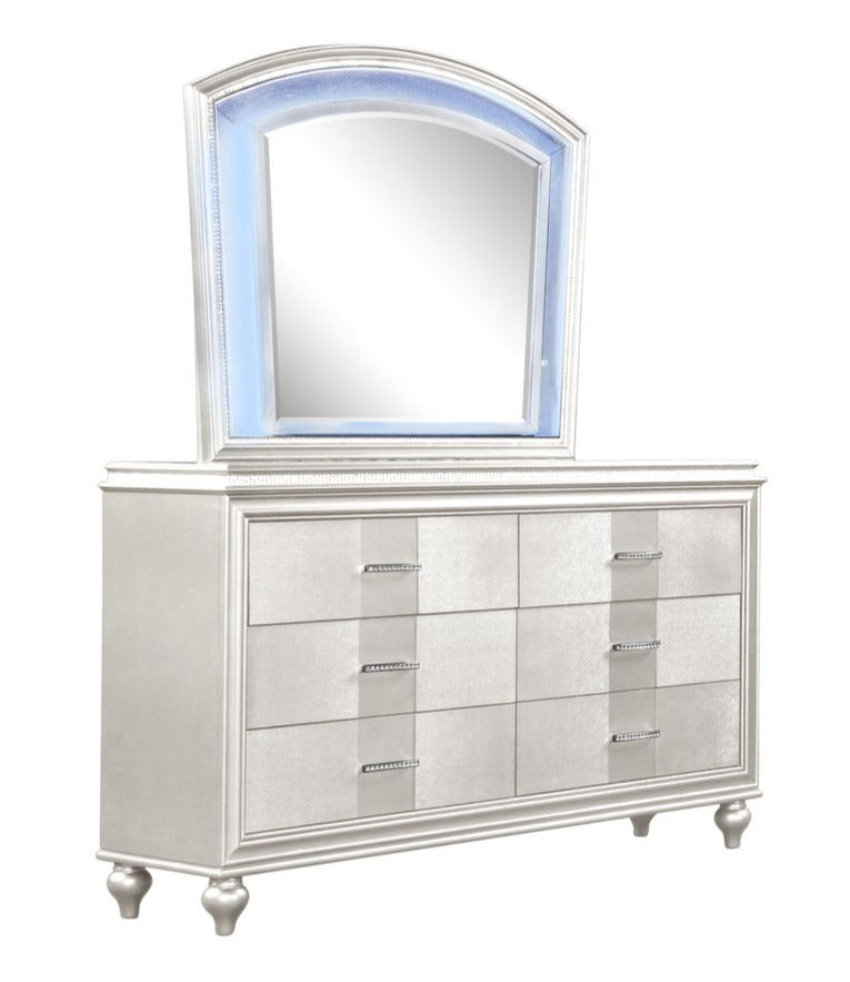 Ginger Wooden Dresser & Mirror White 1141