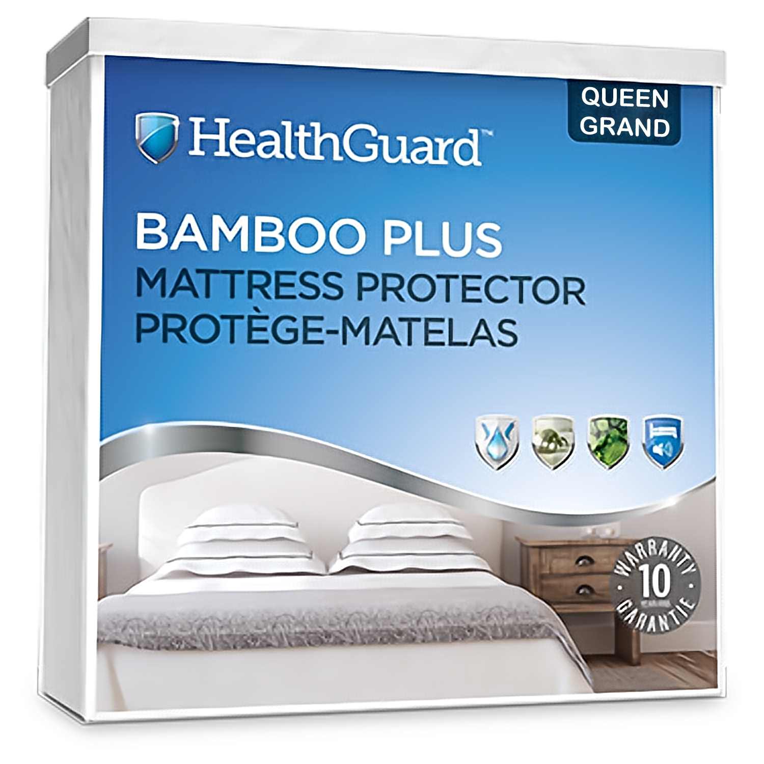 Health Guard Bamboo Plus Mattress Protector - Queen