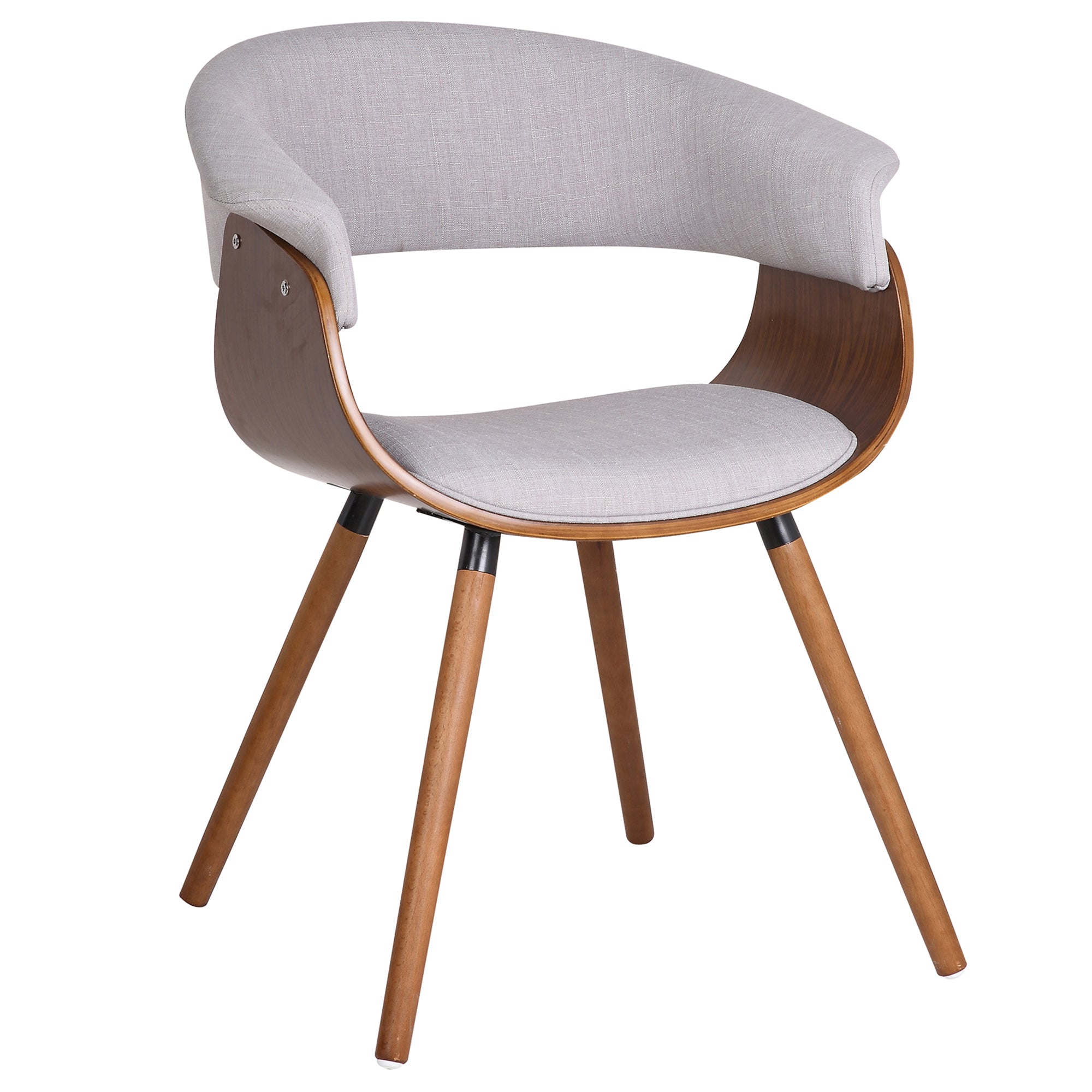 Holt Accent/Dining Chair in Grey and Walnut 403-981GY