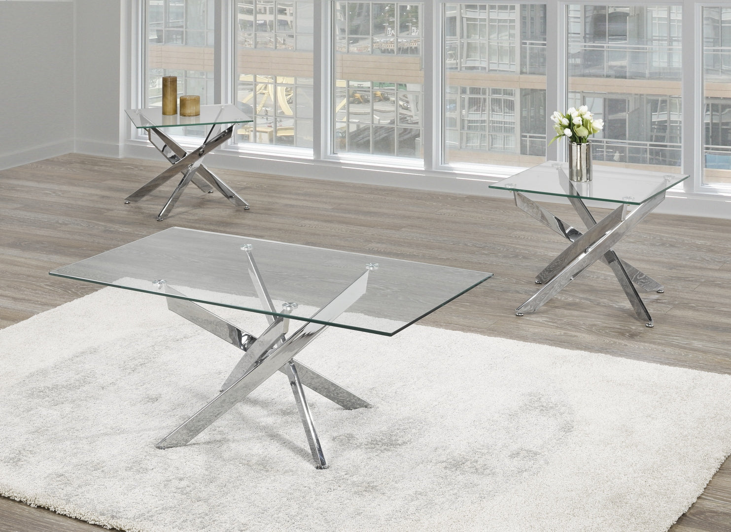 Glass Top Coffee Table Collection 2576