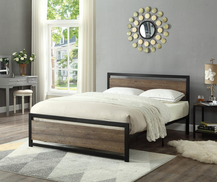 Wood Panel Bed # 5260