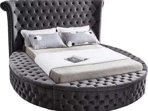Grey Velvet Bed IF 5770