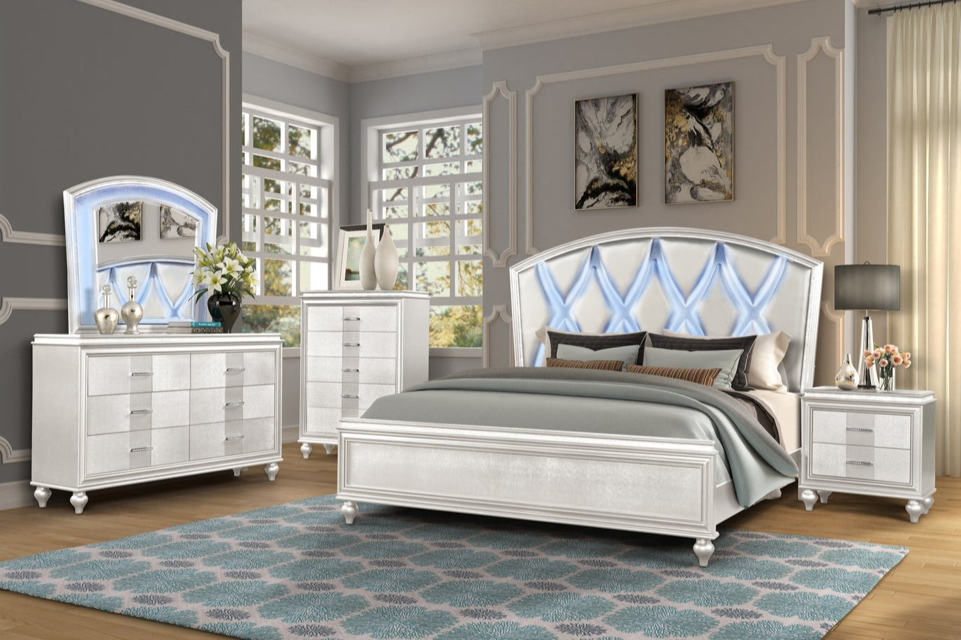 White Ginger Bedroom Collection 1141