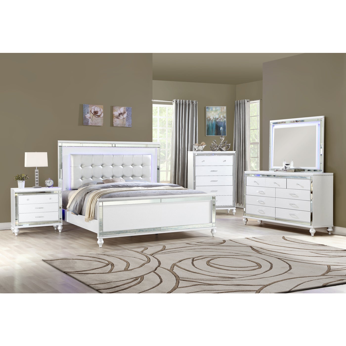 Sterling Bedroom Collection White 1714