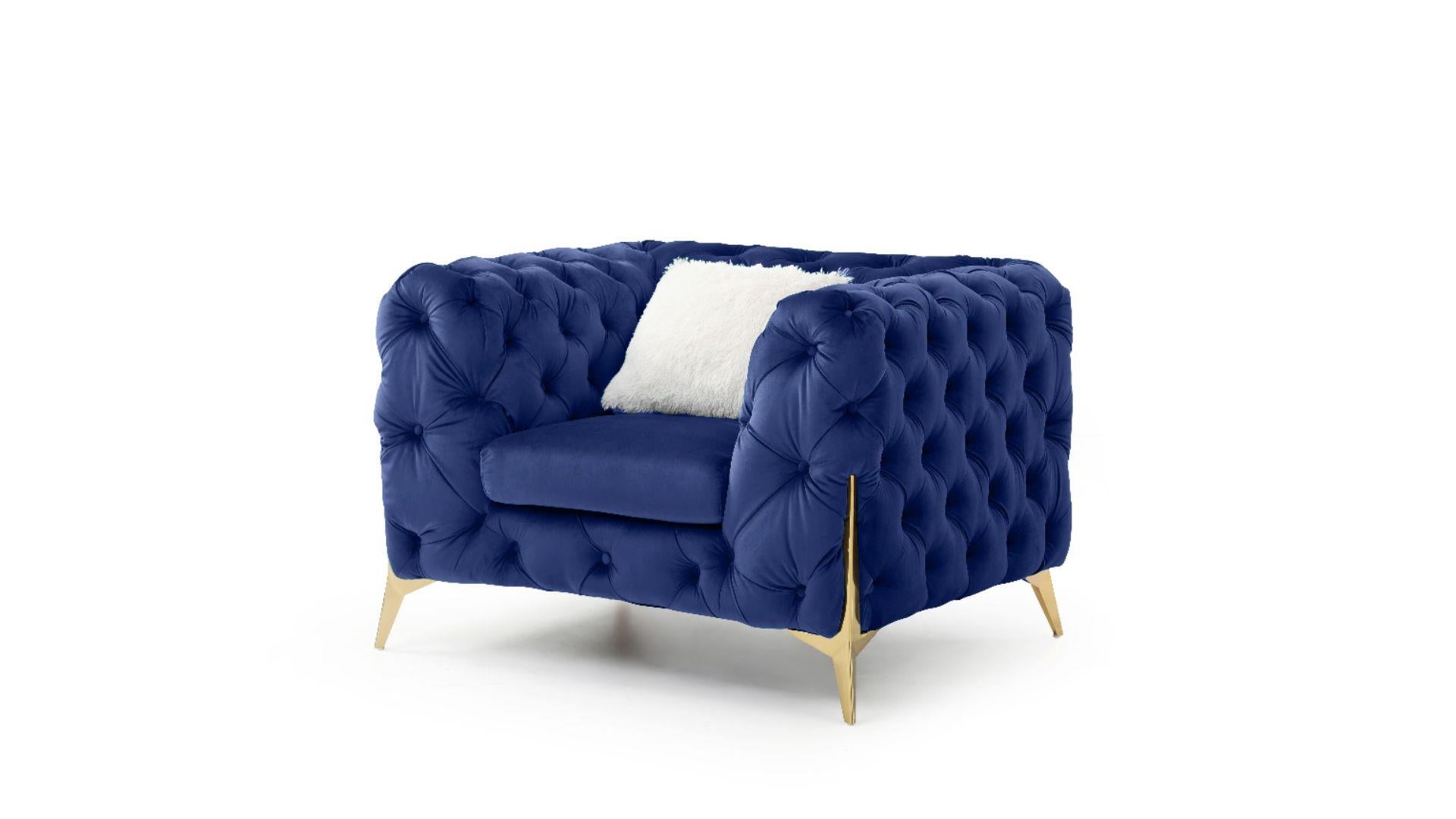 Moderno Sofa Collection Blue 4425