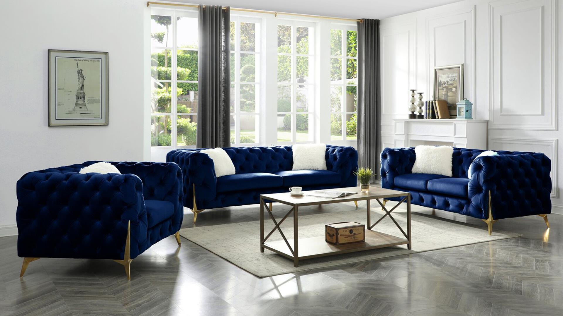 Moderno Sofa Collection Blue 4425