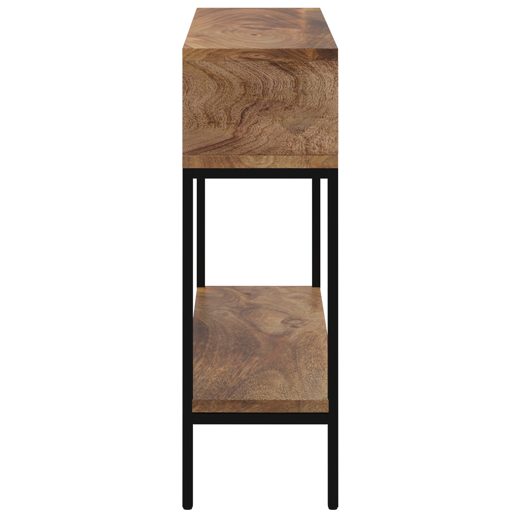 Ojas Accent Table in Natural Burnt and Black 502-513NT