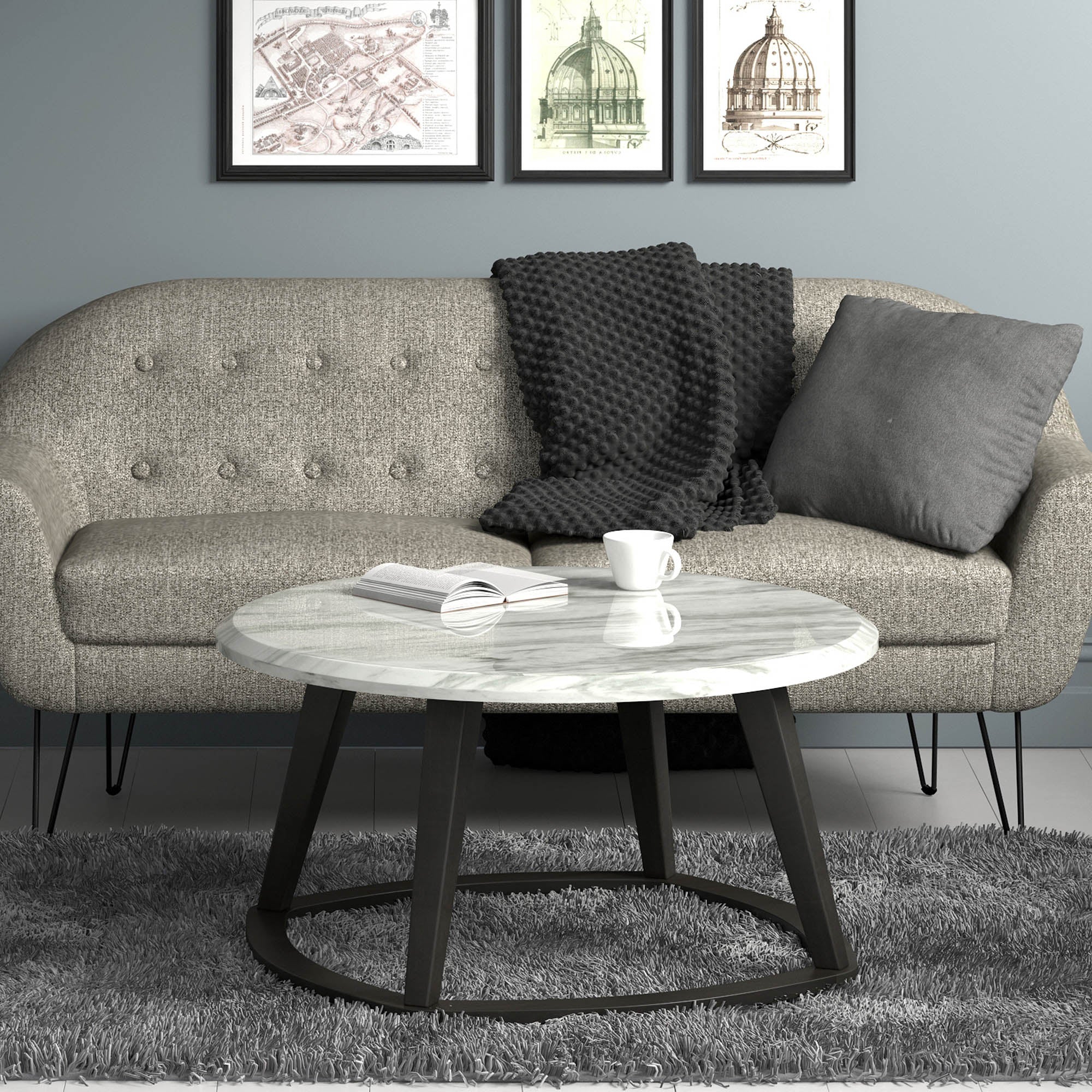Pascal Coffee Table in Grey 301-548GY