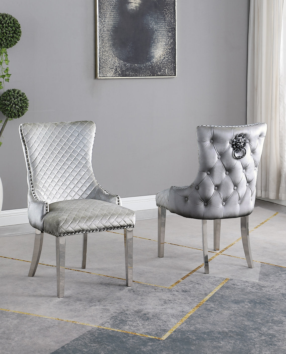 Royal Grey Dining Chair (Set of 2)